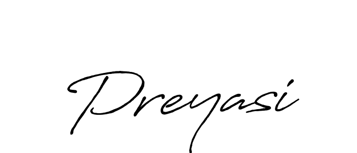 Design your own signature with our free online signature maker. With this signature software, you can create a handwritten (Antro_Vectra_Bolder) signature for name Preyasi. Preyasi signature style 7 images and pictures png