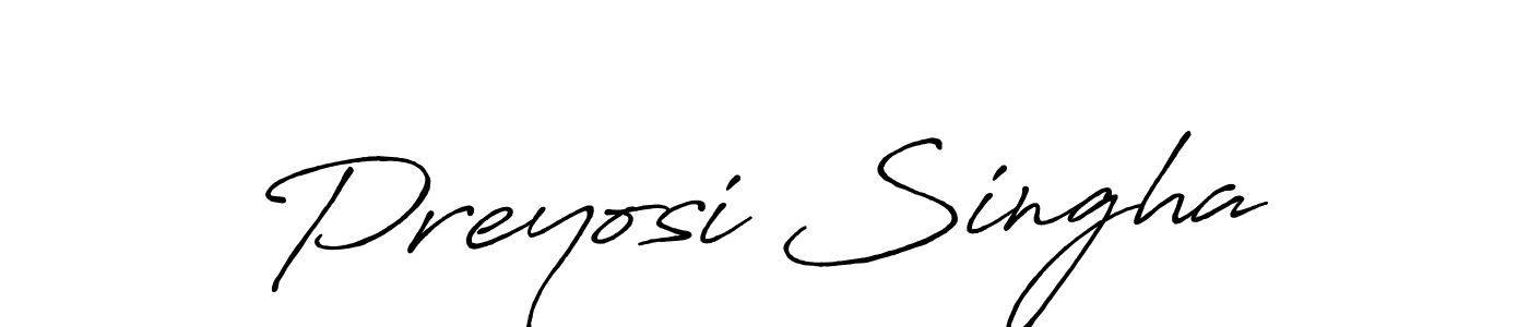 Also You can easily find your signature by using the search form. We will create Preyosi Singha name handwritten signature images for you free of cost using Antro_Vectra_Bolder sign style. Preyosi Singha signature style 7 images and pictures png