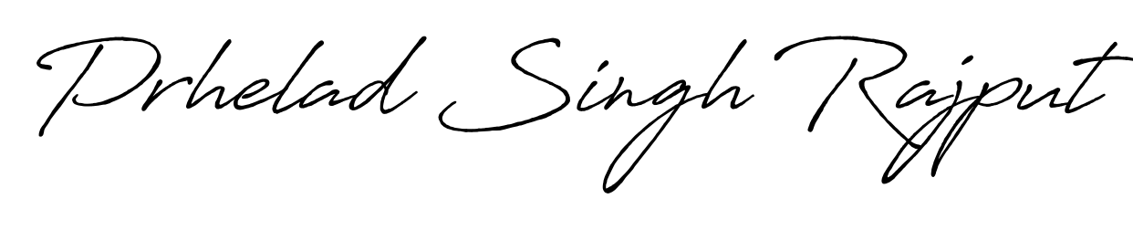 Get inspired by this graceful Antro_Vectra_Bolder signature style for name Prhelad Singh Rajput. Smooth loops and balanced proportions for everyday use. Prhelad Singh Rajput signature style 7 images and pictures png