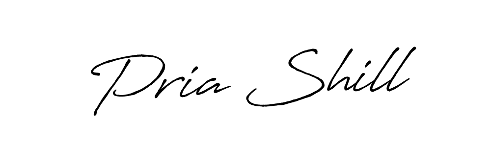 Make a beautiful signature design for name Pria Shill. Use this online signature maker to create a handwritten signature for free. Pria Shill signature style 7 images and pictures png