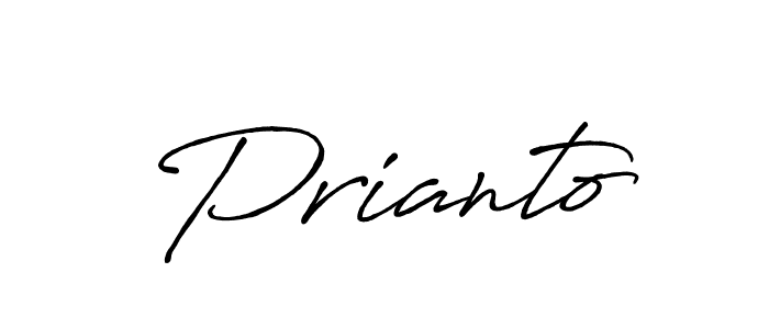 The best way (Antro_Vectra_Bolder) to make a short signature is to pick only two or three words in your name. The name Prianto include a total of six letters. For converting this name. Prianto signature style 7 images and pictures png