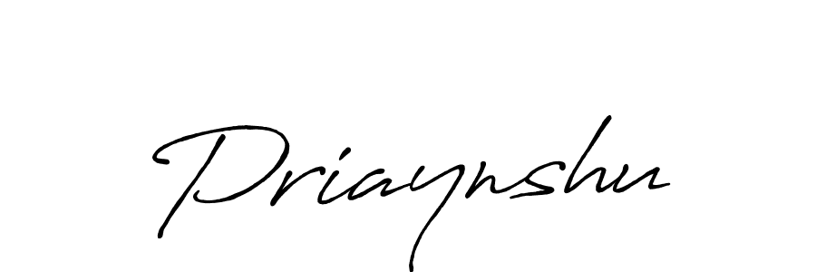 Design your own signature with our free online signature maker. With this signature software, you can create a handwritten (Antro_Vectra_Bolder) signature for name Priaynshu. Priaynshu signature style 7 images and pictures png