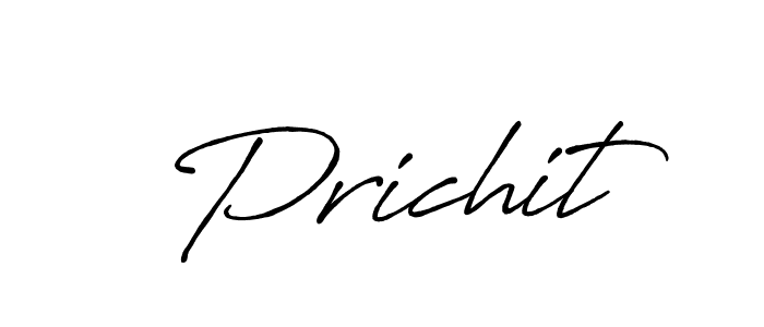Make a beautiful signature design for name Prichit. With this signature (Antro_Vectra_Bolder) style, you can create a handwritten signature for free. Prichit signature style 7 images and pictures png