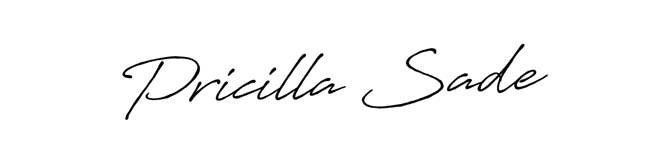 Make a beautiful signature design for name Pricilla Sade. Use this online signature maker to create a handwritten signature for free. Pricilla Sade signature style 7 images and pictures png