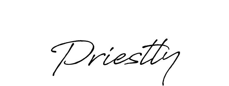 Priestly stylish signature style. Best Handwritten Sign (Antro_Vectra_Bolder) for my name. Handwritten Signature Collection Ideas for my name Priestly. Priestly signature style 7 images and pictures png