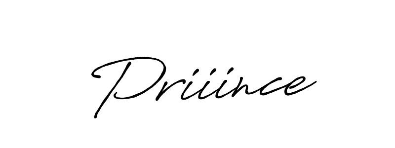 Design your own signature with our free online signature maker. With this signature software, you can create a handwritten (Antro_Vectra_Bolder) signature for name Priiince. Priiince signature style 7 images and pictures png