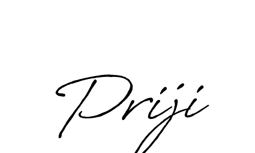 Priji stylish signature style. Best Handwritten Sign (Antro_Vectra_Bolder) for my name. Handwritten Signature Collection Ideas for my name Priji. Priji signature style 7 images and pictures png