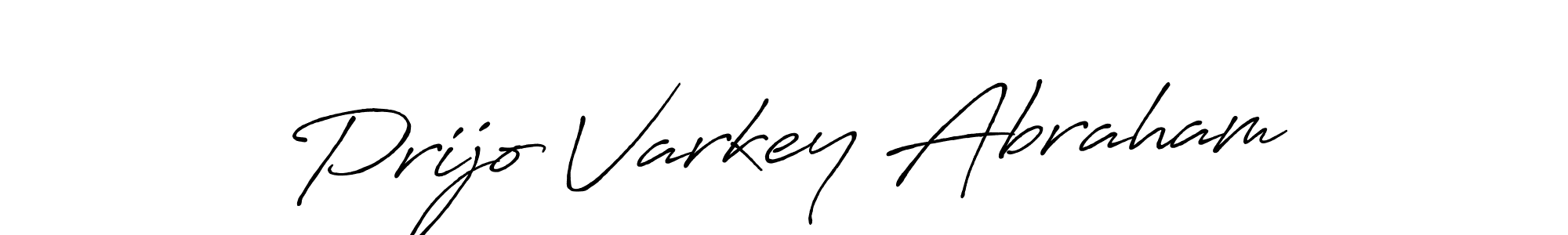 Also we have Prijo Varkey Abraham name is the best signature style. Create professional handwritten signature collection using Antro_Vectra_Bolder autograph style. Prijo Varkey Abraham signature style 7 images and pictures png