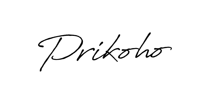 Make a short Prikoho signature style. Manage your documents anywhere anytime using Antro_Vectra_Bolder. Create and add eSignatures, submit forms, share and send files easily. Prikoho signature style 7 images and pictures png