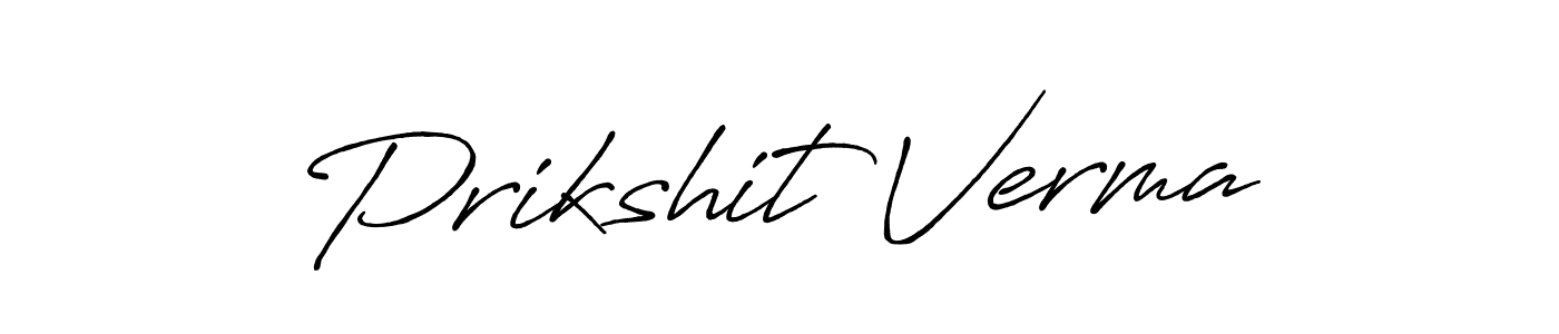Prikshit Verma stylish signature style. Best Handwritten Sign (Antro_Vectra_Bolder) for my name. Handwritten Signature Collection Ideas for my name Prikshit Verma. Prikshit Verma signature style 7 images and pictures png