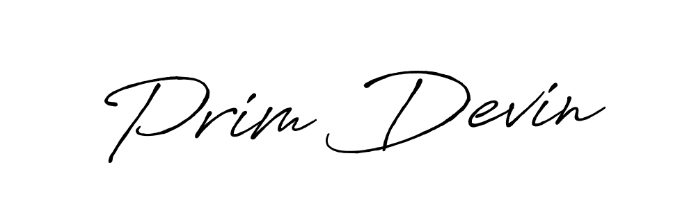 It looks lik you need a new signature style for name Prim Devin. Design unique handwritten (Antro_Vectra_Bolder) signature with our free signature maker in just a few clicks. Prim Devin signature style 7 images and pictures png