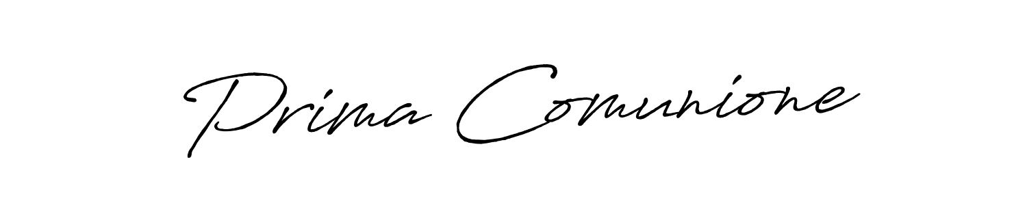 Also You can easily find your signature by using the search form. We will create Prima Comunione name handwritten signature images for you free of cost using Antro_Vectra_Bolder sign style. Prima Comunione signature style 7 images and pictures png