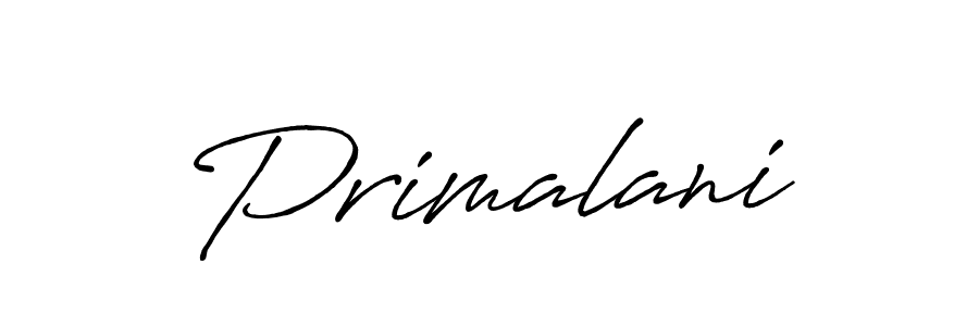 Primalani stylish signature style. Best Handwritten Sign (Antro_Vectra_Bolder) for my name. Handwritten Signature Collection Ideas for my name Primalani. Primalani signature style 7 images and pictures png
