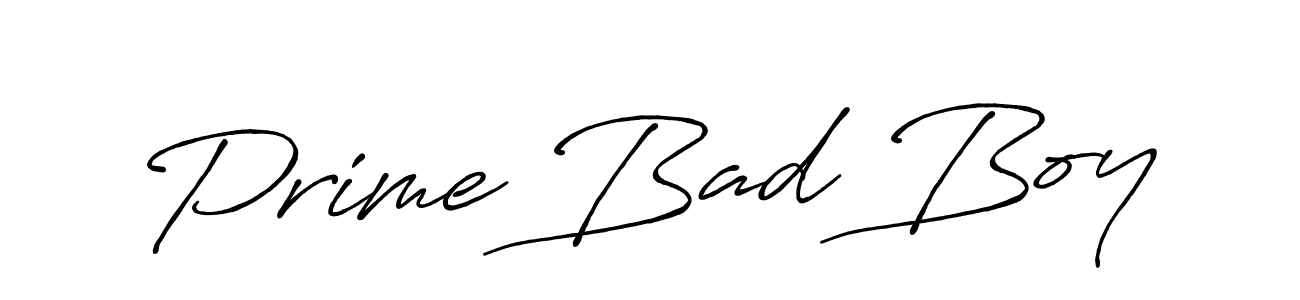 Also You can easily find your signature by using the search form. We will create Prime Bad Boy name handwritten signature images for you free of cost using Antro_Vectra_Bolder sign style. Prime Bad Boy signature style 7 images and pictures png