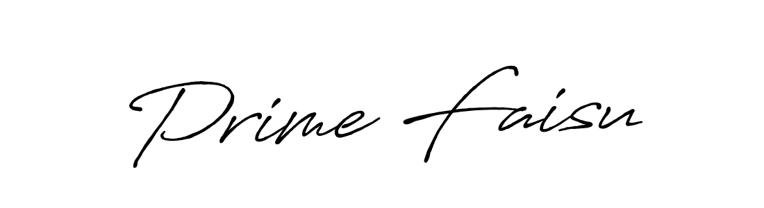 Create a beautiful signature design for name Prime Faisu. With this signature (Antro_Vectra_Bolder) fonts, you can make a handwritten signature for free. Prime Faisu signature style 7 images and pictures png