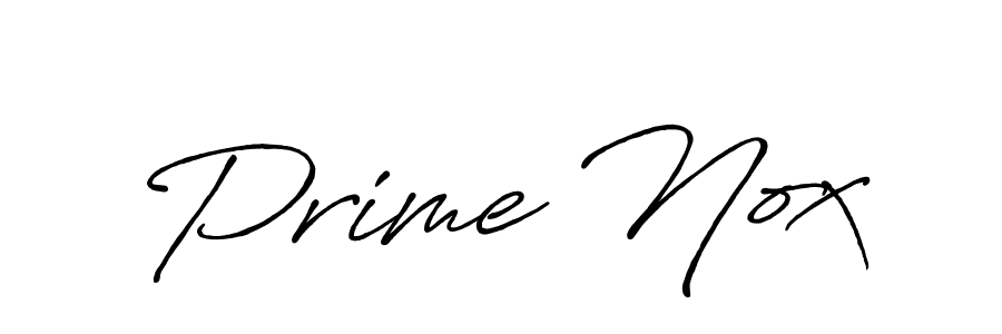 Use a signature maker to create a handwritten signature online. With this signature software, you can design (Antro_Vectra_Bolder) your own signature for name Prime Nox. Prime Nox signature style 7 images and pictures png