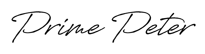 Elevate your brand with a stunning Prime Peter eSignature. The Antro_Vectra_Bolder style provides a balanced, flowing aesthetic for everyday signing. Prime Peter signature style 7 images and pictures png