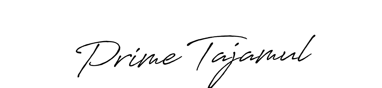 It looks lik you need a new signature style for name Prime Tajamul. Design unique handwritten (Antro_Vectra_Bolder) signature with our free signature maker in just a few clicks. Prime Tajamul signature style 7 images and pictures png
