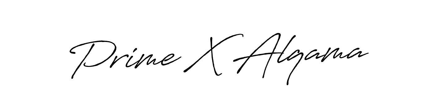 Antro_Vectra_Bolder is a professional signature style that is perfect for those who want to add a touch of class to their signature. It is also a great choice for those who want to make their signature more unique. Get Prime X Alqama name to fancy signature for free. Prime X Alqama signature style 7 images and pictures png