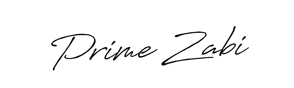 How to make Prime Zabi signature? Antro_Vectra_Bolder is a professional autograph style. Create handwritten signature for Prime Zabi name. Prime Zabi signature style 7 images and pictures png