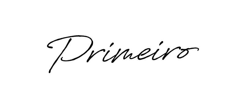 Use a signature maker to create a handwritten signature online. With this signature software, you can design (Antro_Vectra_Bolder) your own signature for name Primeiro. Primeiro signature style 7 images and pictures png