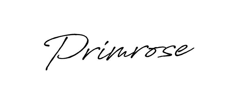 How to make Primrose signature? Antro_Vectra_Bolder is a professional autograph style. Create handwritten signature for Primrose name. Primrose signature style 7 images and pictures png