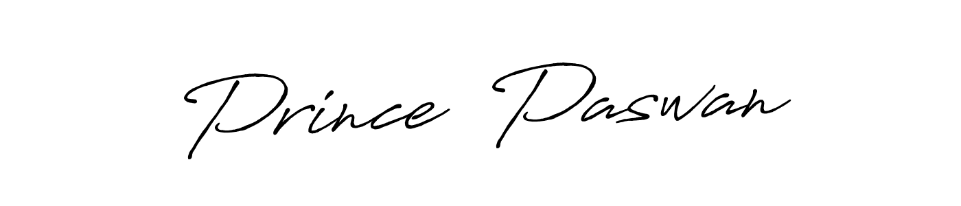 Create a beautiful signature design for name Prince  Paswan. With this signature (Antro_Vectra_Bolder) fonts, you can make a handwritten signature for free. Prince  Paswan signature style 7 images and pictures png