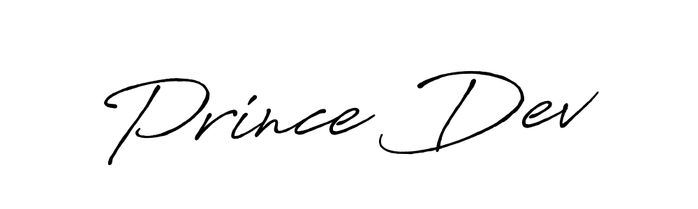 Prince Dev stylish signature style. Best Handwritten Sign (Antro_Vectra_Bolder) for my name. Handwritten Signature Collection Ideas for my name Prince Dev. Prince Dev signature style 7 images and pictures png