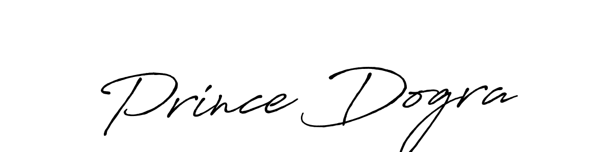 How to make Prince Dogra name signature. Use Antro_Vectra_Bolder style for creating short signs online. This is the latest handwritten sign. Prince Dogra signature style 7 images and pictures png