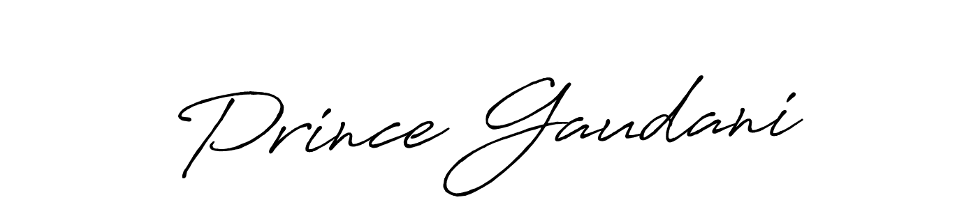 How to make Prince Gaudani signature? Antro_Vectra_Bolder is a professional autograph style. Create handwritten signature for Prince Gaudani name. Prince Gaudani signature style 7 images and pictures png