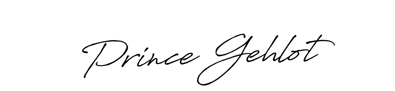 Also we have Prince Gehlot name is the best signature style. Create professional handwritten signature collection using Antro_Vectra_Bolder autograph style. Prince Gehlot signature style 7 images and pictures png