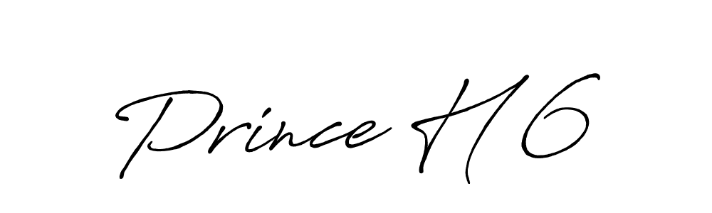 Make a beautiful signature design for name Prince H 6. With this signature (Antro_Vectra_Bolder) style, you can create a handwritten signature for free. Prince H 6 signature style 7 images and pictures png