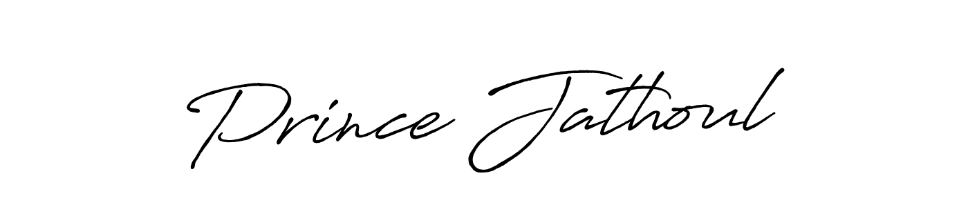 Design your own signature with our free online signature maker. With this signature software, you can create a handwritten (Antro_Vectra_Bolder) signature for name Prince Jathoul. Prince Jathoul signature style 7 images and pictures png