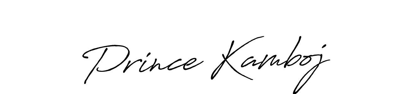 Antro_Vectra_Bolder is a professional signature style that is perfect for those who want to add a touch of class to their signature. It is also a great choice for those who want to make their signature more unique. Get Prince Kamboj name to fancy signature for free. Prince Kamboj signature style 7 images and pictures png