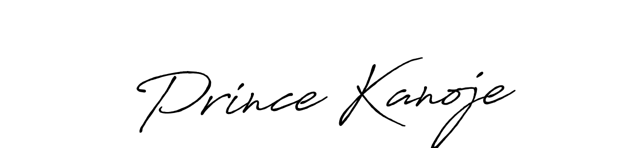 The best way (Antro_Vectra_Bolder) to make a short signature is to pick only two or three words in your name. The name Prince Kanoje include a total of six letters. For converting this name. Prince Kanoje signature style 7 images and pictures png