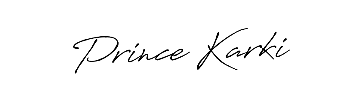 Also we have Prince Karki name is the best signature style. Create professional handwritten signature collection using Antro_Vectra_Bolder autograph style. Prince Karki signature style 7 images and pictures png