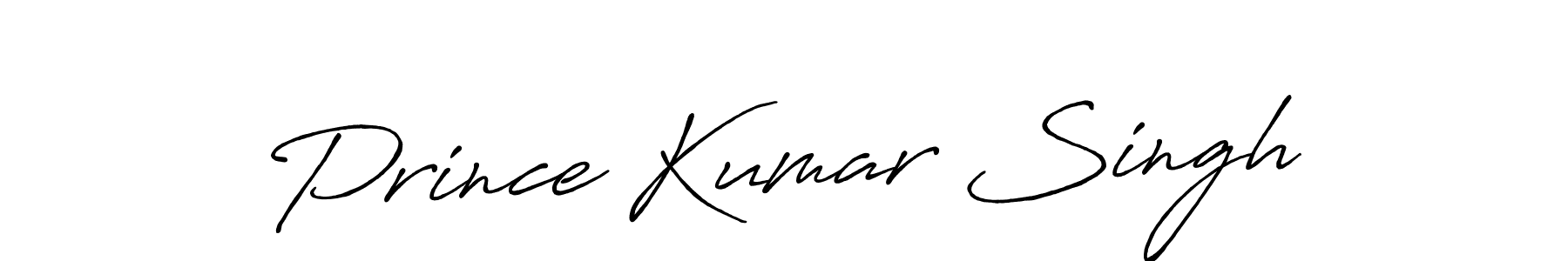 How to make Prince Kumar Singh name signature. Use Antro_Vectra_Bolder style for creating short signs online. This is the latest handwritten sign. Prince Kumar Singh signature style 7 images and pictures png