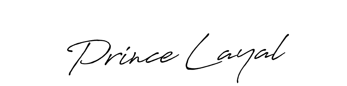 Make a beautiful signature design for name Prince Layal. With this signature (Antro_Vectra_Bolder) style, you can create a handwritten signature for free. Prince Layal signature style 7 images and pictures png
