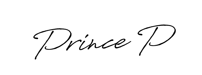 Also You can easily find your signature by using the search form. We will create Prince P name handwritten signature images for you free of cost using Antro_Vectra_Bolder sign style. Prince P signature style 7 images and pictures png