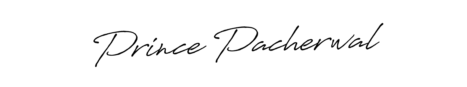 Make a beautiful signature design for name Prince Pacherwal. With this signature (Antro_Vectra_Bolder) style, you can create a handwritten signature for free. Prince Pacherwal signature style 7 images and pictures png
