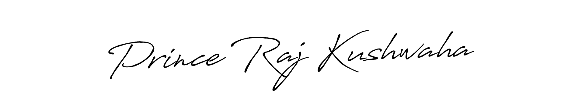 Create a beautiful signature design for name Prince Raj Kushwaha. With this signature (Antro_Vectra_Bolder) fonts, you can make a handwritten signature for free. Prince Raj Kushwaha signature style 7 images and pictures png