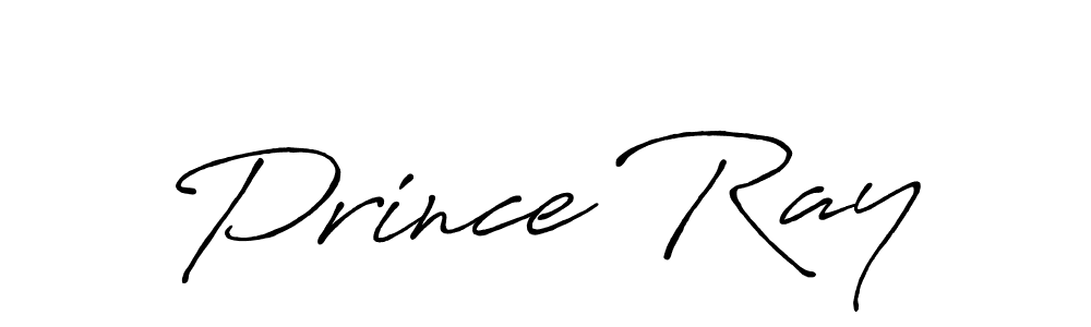 How to make Prince Ray name signature. Use Antro_Vectra_Bolder style for creating short signs online. This is the latest handwritten sign. Prince Ray signature style 7 images and pictures png