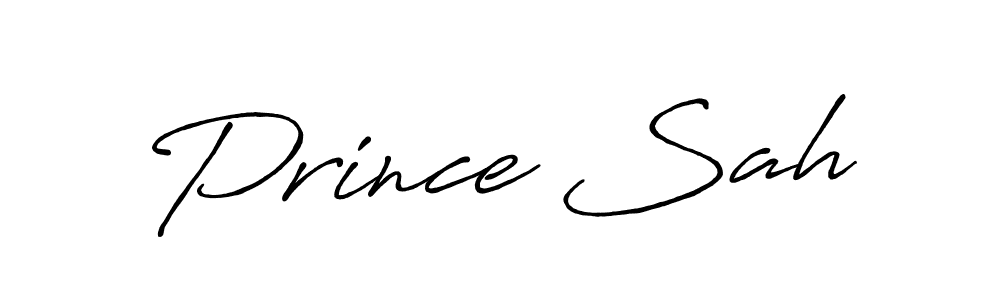 Use a signature maker to create a handwritten signature online. With this signature software, you can design (Antro_Vectra_Bolder) your own signature for name Prince Sah. Prince Sah signature style 7 images and pictures png