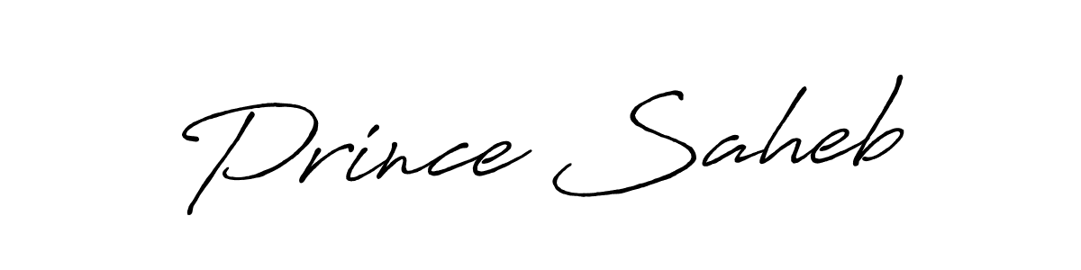 How to make Prince Saheb name signature. Use Antro_Vectra_Bolder style for creating short signs online. This is the latest handwritten sign. Prince Saheb signature style 7 images and pictures png