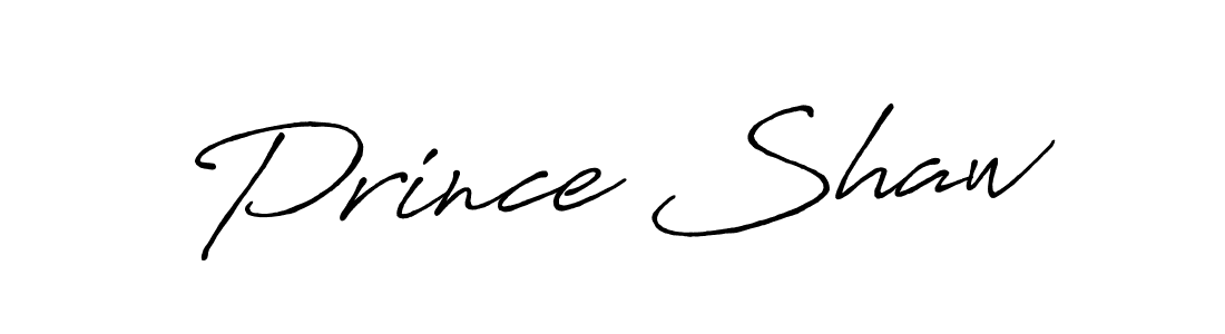 Prince Shaw stylish signature style. Best Handwritten Sign (Antro_Vectra_Bolder) for my name. Handwritten Signature Collection Ideas for my name Prince Shaw. Prince Shaw signature style 7 images and pictures png