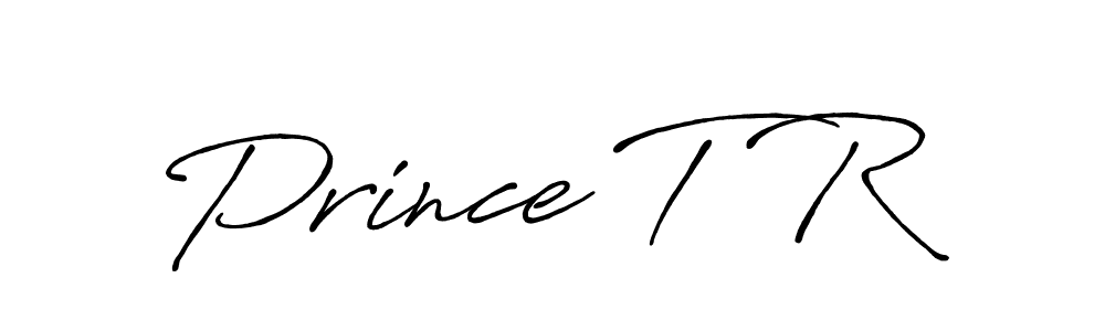 It looks lik you need a new signature style for name Prince T R. Design unique handwritten (Antro_Vectra_Bolder) signature with our free signature maker in just a few clicks. Prince T R signature style 7 images and pictures png