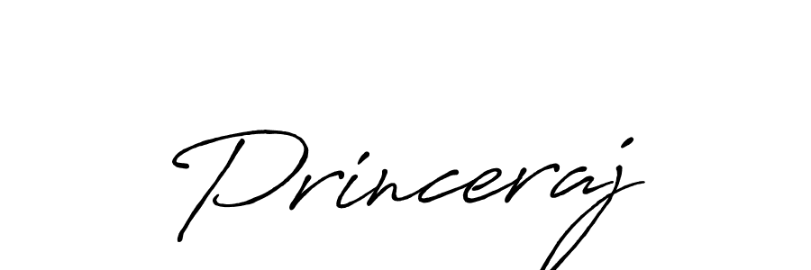 How to make Princeraj name signature. Use Antro_Vectra_Bolder style for creating short signs online. This is the latest handwritten sign. Princeraj signature style 7 images and pictures png