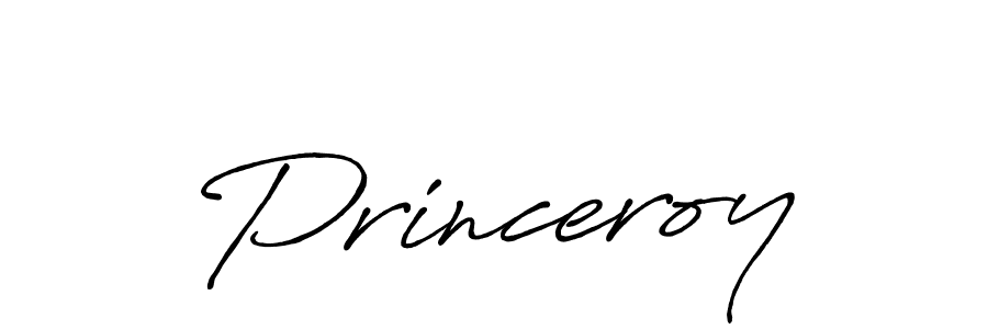 Create a beautiful signature design for name Princeroy. With this signature (Antro_Vectra_Bolder) fonts, you can make a handwritten signature for free. Princeroy signature style 7 images and pictures png