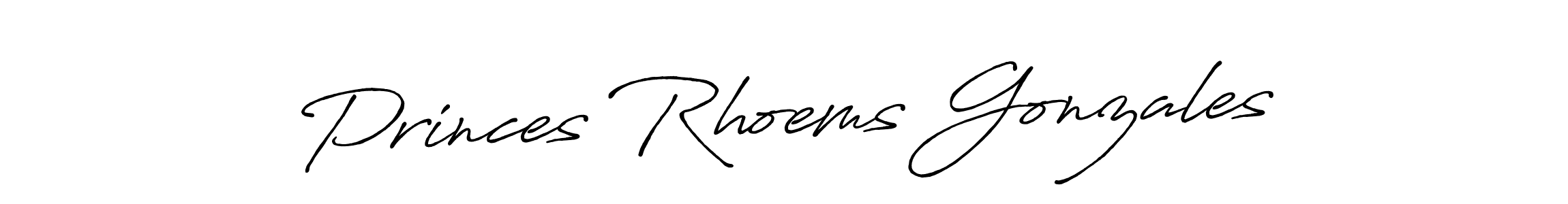 Make a beautiful signature design for name Princes Rhoems Gonzales. With this signature (Antro_Vectra_Bolder) style, you can create a handwritten signature for free. Princes Rhoems Gonzales signature style 7 images and pictures png