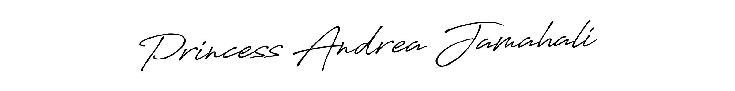 Princess Andrea Jamahali stylish signature style. Best Handwritten Sign (Antro_Vectra_Bolder) for my name. Handwritten Signature Collection Ideas for my name Princess Andrea Jamahali. Princess Andrea Jamahali signature style 7 images and pictures png